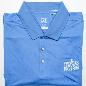 Cutter &Buck Mens Polo Shirt Sun Protection Jersey